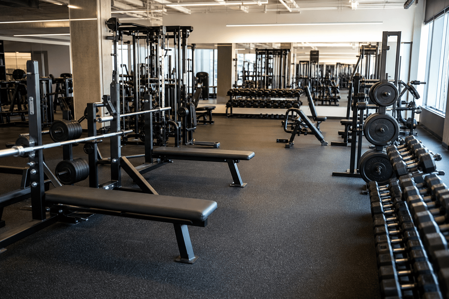 Gym Floor — web layout