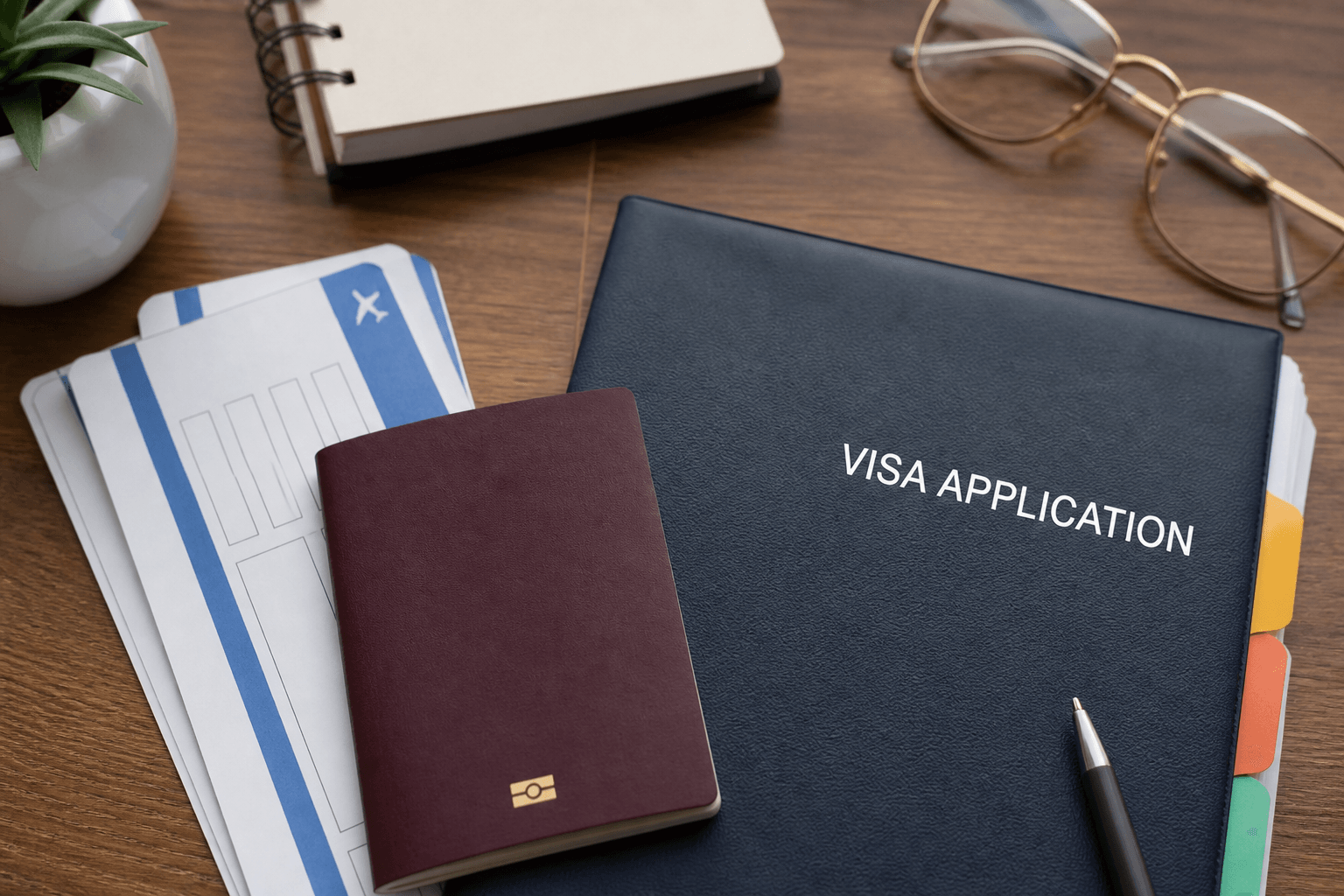 Visa Desk — web layout