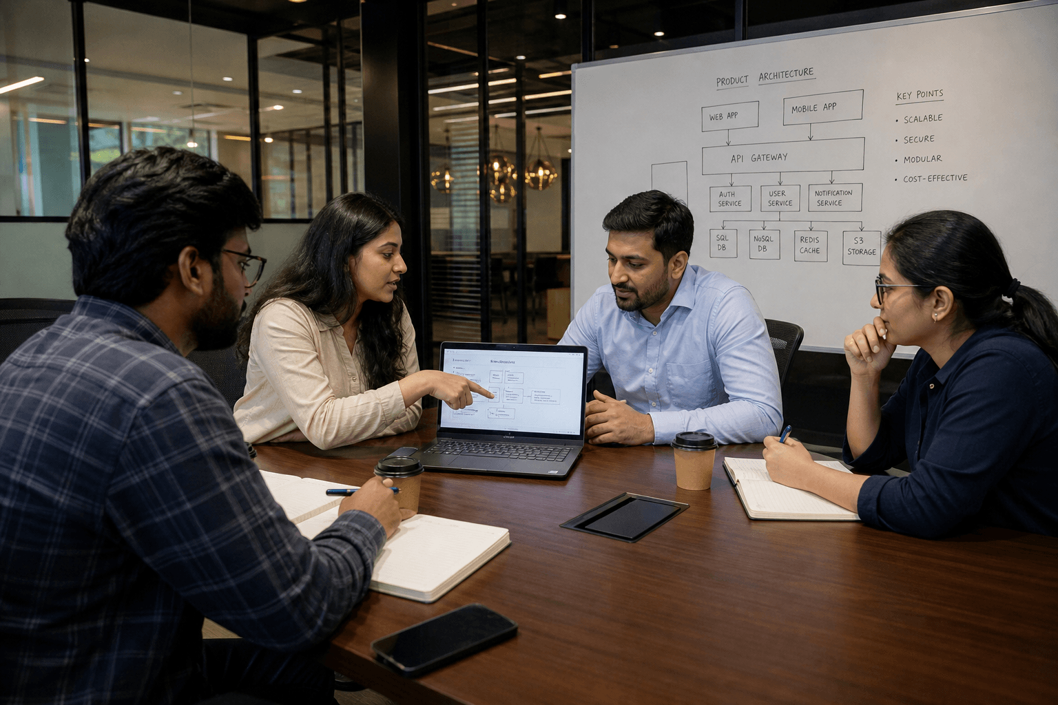 Client conversation in the NodeLyte studio