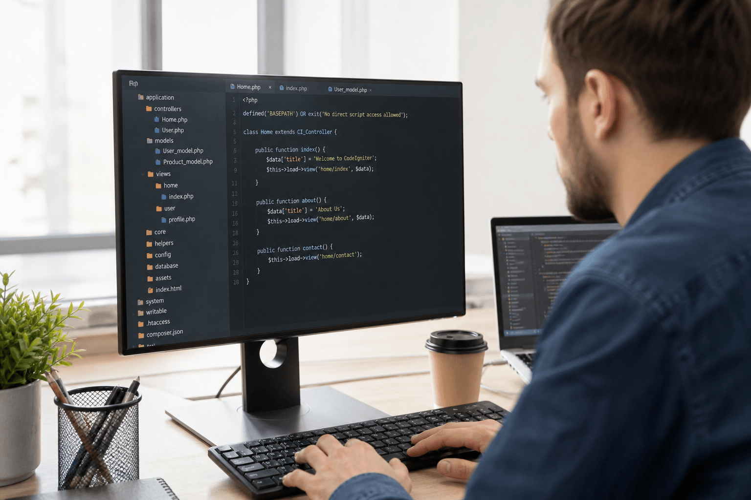 Maintaining a CodeIgniter codebase on a production server