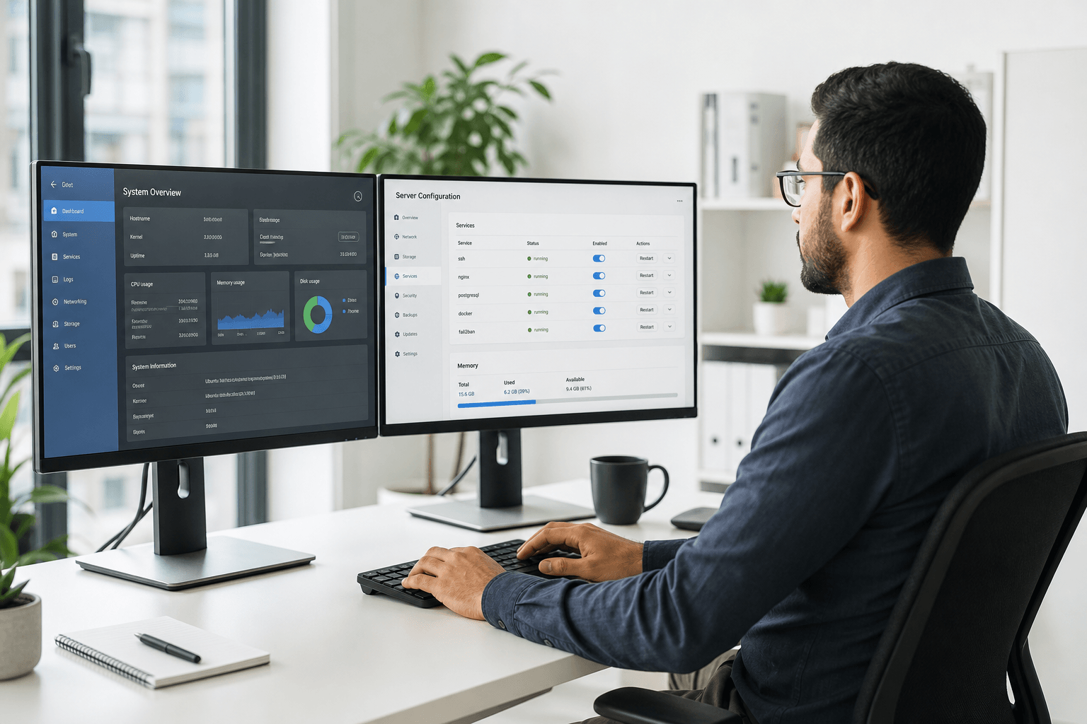 Server Setup — Linux, SSL, database, and backups — live.