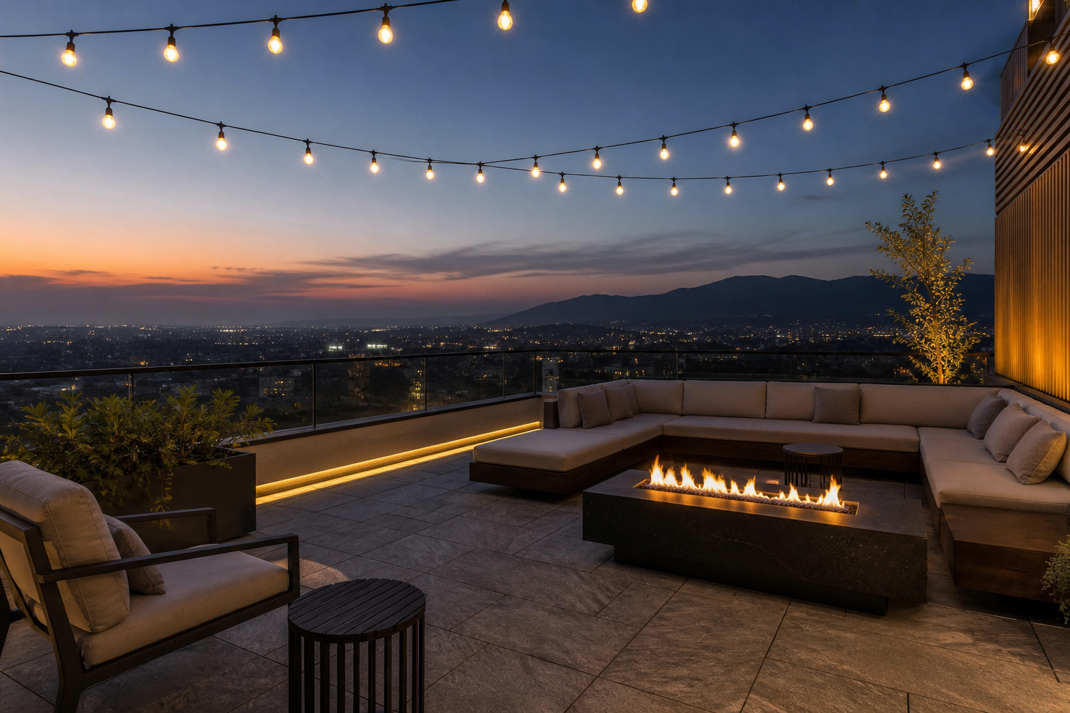 Roof terrace