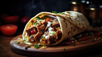 Chicken shawarma wrap · photo 1