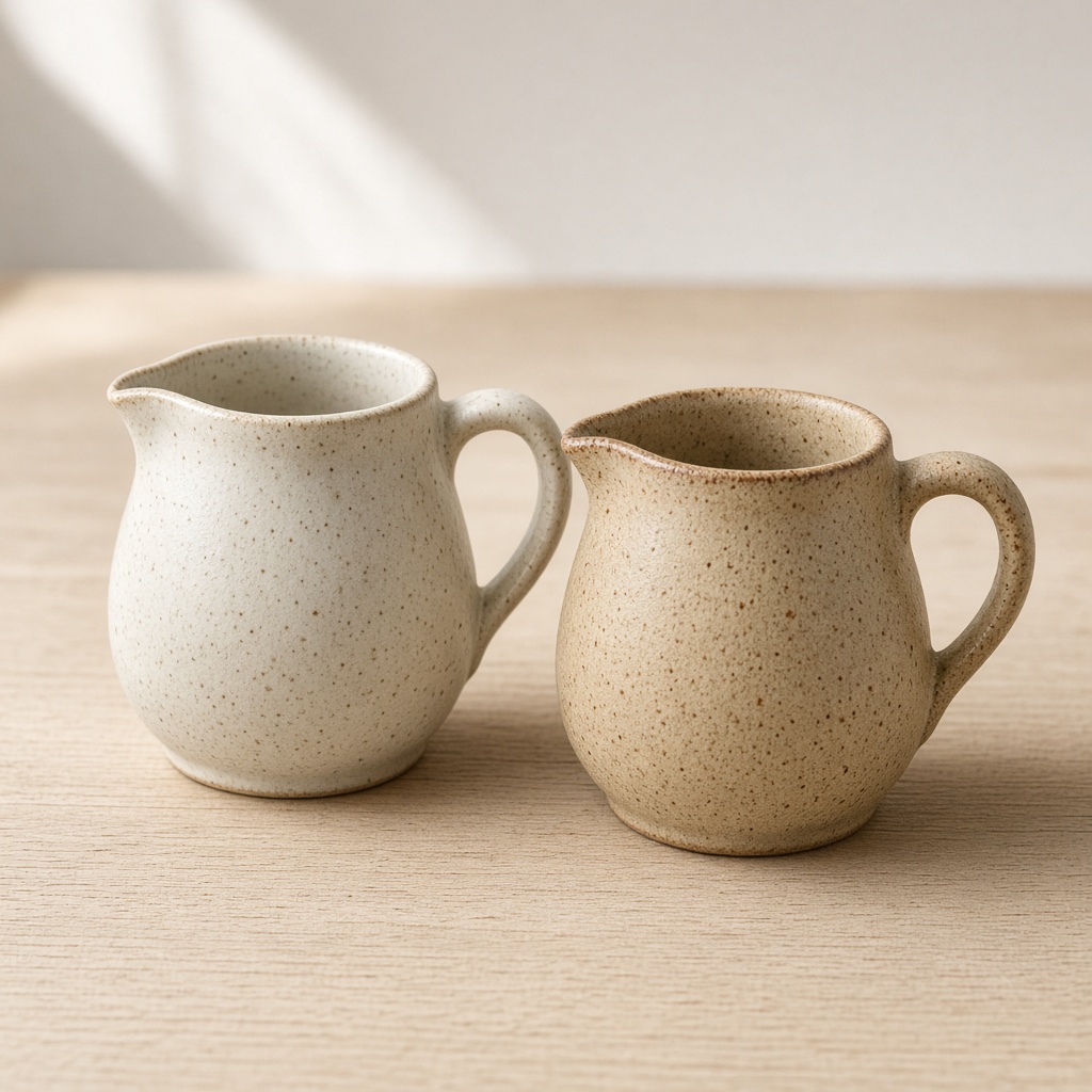 Stoneware pourer set