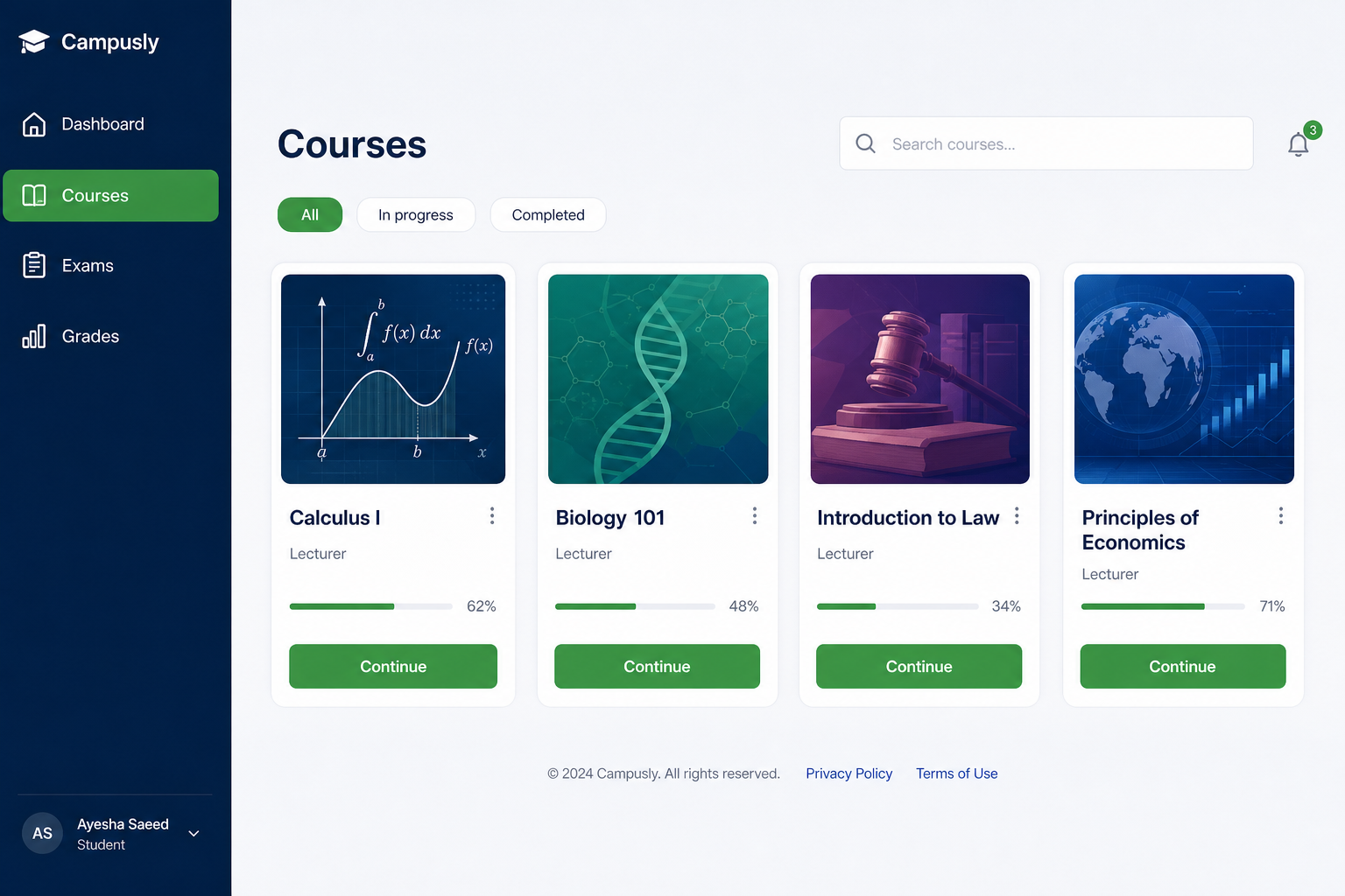 Course hub